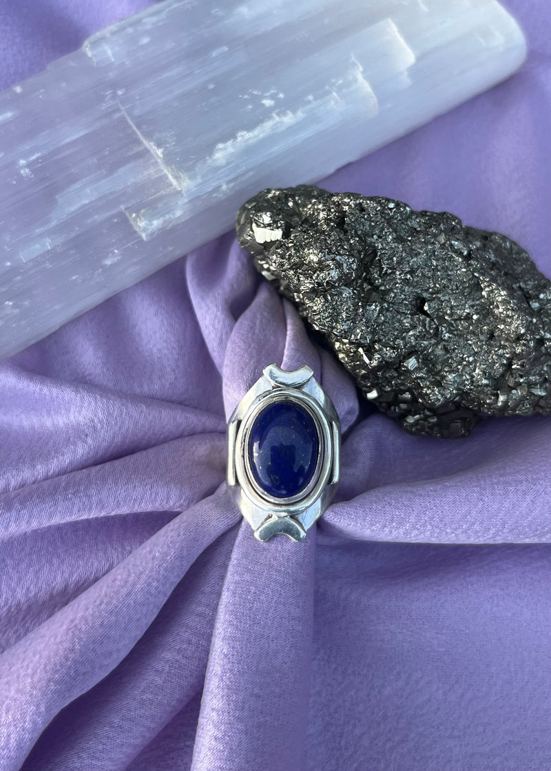 Anel Lapis Lazuli VII