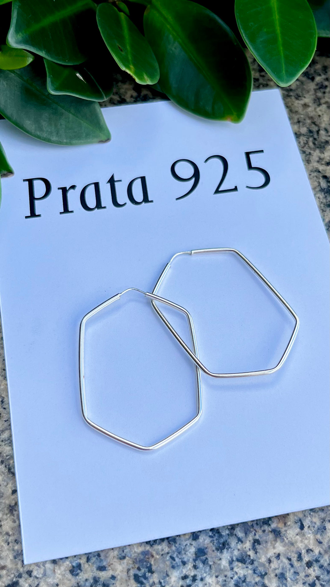 Argola Hexagonal 40 mm