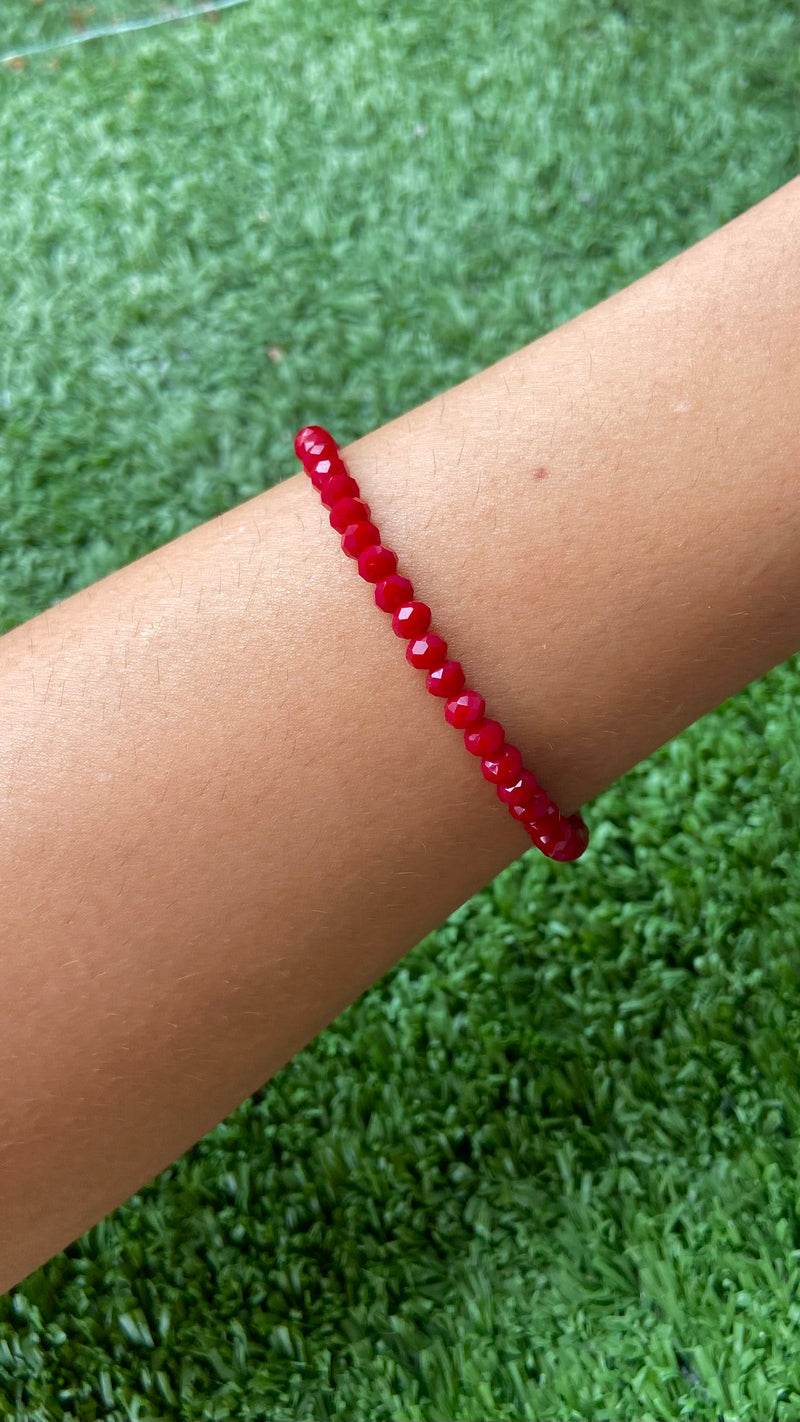 Pulseira Swarovisk Vermelho Vinho