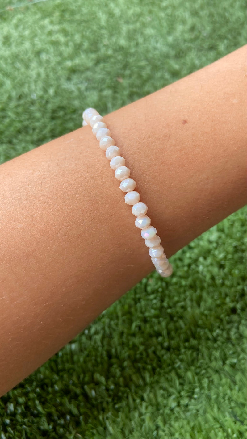 Pulseira Swarovisk Creme