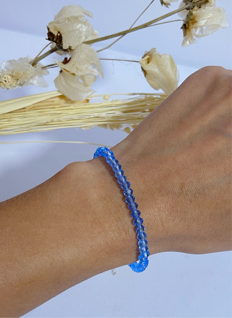 Pulseira Swarovisk Azul Royal