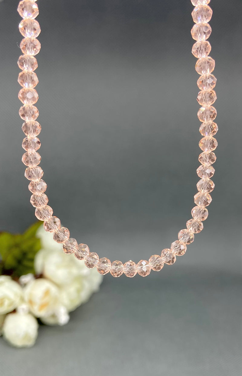 Choker Swarovisk Salmão