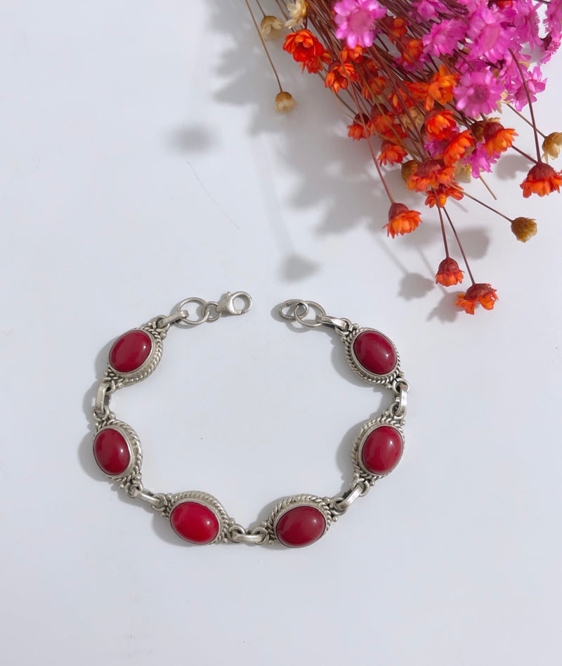 Pulseira Jasper Vermelho ll